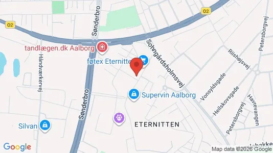 Kontorlokaler til leje i Aalborg Centrum - kort over placeringen