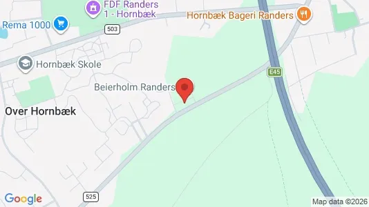Kontorlokaler til leje i Randers NV - Foto fra Google Street View
