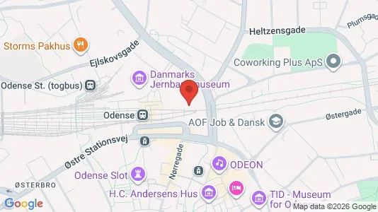 Kontorlokaler til leje i Odense C - Foto fra Google Street View