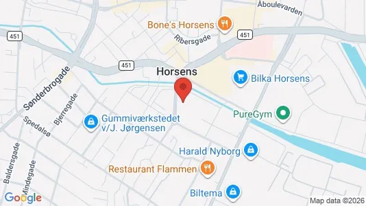 Kontorlokaler til leje i Horsens - Foto fra Google Street View
