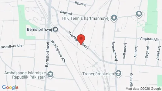 Erhvervslokaler til leje i Hellerup - kort over placeringen