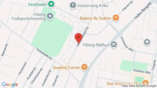 Erhvervslokaler til leje i Viborg - kort over placeringen