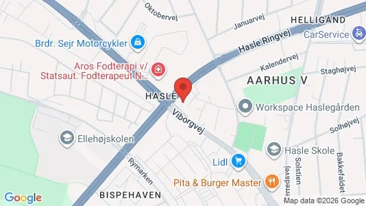 Erhvervslokaler til leje i Århus V - Foto fra Google Street View