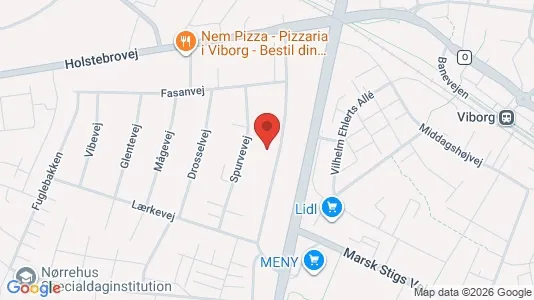 Erhvervslokaler til leje i Viborg - kort over placeringen