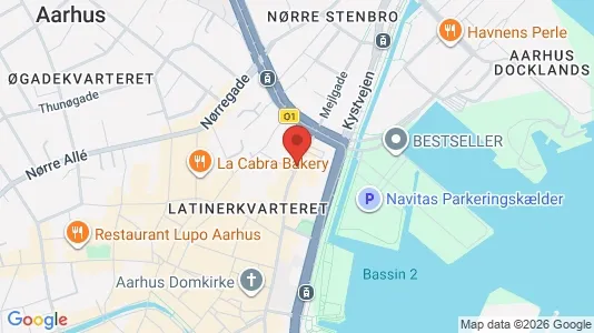 Erhvervslokaler til leje i Århus C - Foto fra Google Street View