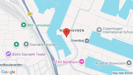 Erhvervslokaler til leje i Østerbro - kort over placeringen