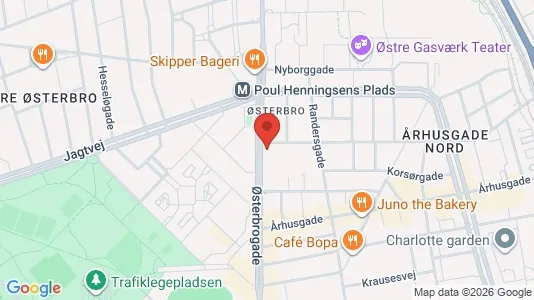 Erhvervslokaler til leje i Østerbro - Foto fra Google Street View