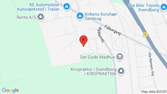 Erhvervslokaler til leje i Svendborg - Foto fra Google Street View