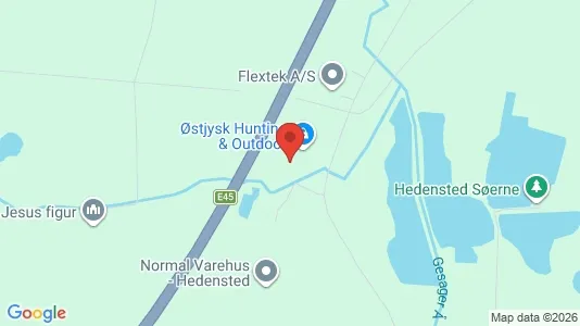 Erhvervslokaler til leje i Hedensted - kort over placeringen