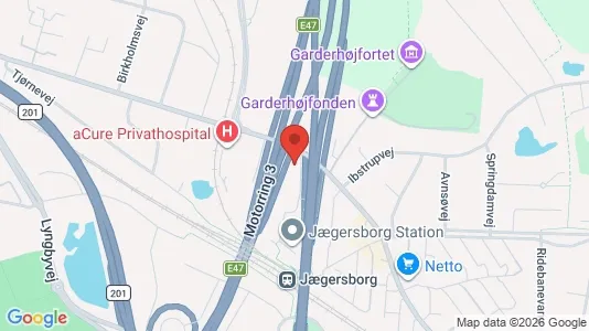 Erhvervslokaler til leje i Gentofte - kort over placeringen
