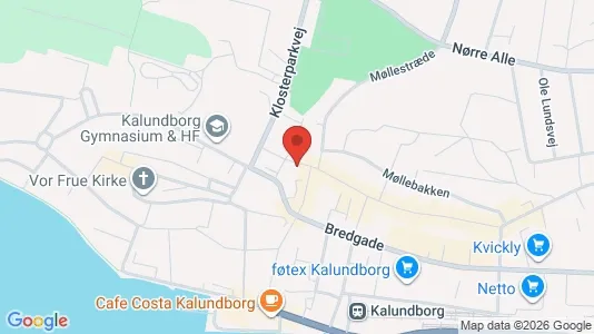 Erhvervslokaler til leje i Kalundborg - kort over placeringen