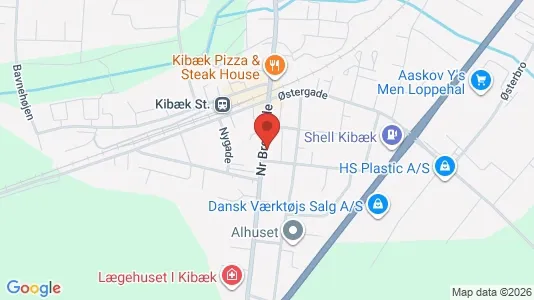 Erhvervslokaler til leje i Kibæk - Foto fra Google Street View