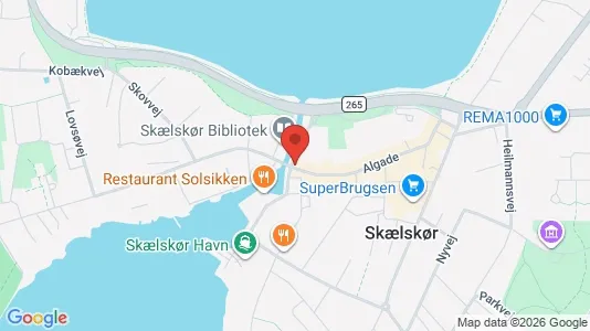 Erhvervslokaler til leje i Skælskør - kort over placeringen