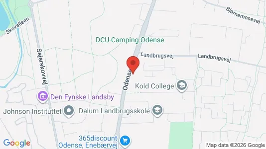 Erhvervslokaler til leje i Odense S - kort over placeringen
