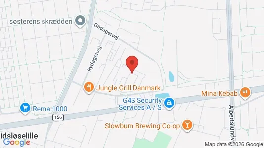 Erhvervslokaler til leje i Albertslund - kort over placeringen