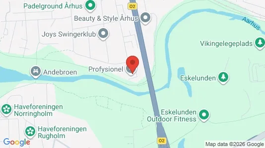 Erhvervslokaler til leje i Åbyhøj - kort over placeringen