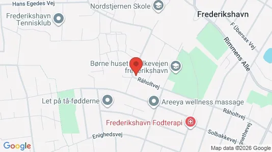 Erhvervslokaler til leje i Frederikshavn - kort over placeringen