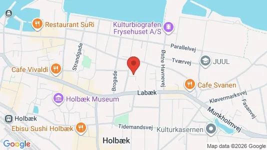 Erhvervslokaler til leje i Holbæk - Foto fra Google Street View