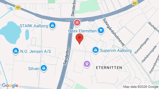 Erhvervslokaler til leje i Aalborg Centrum - kort over placeringen