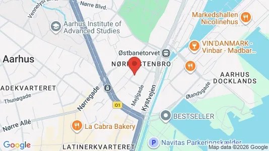 Erhvervslokaler til leje i Århus C - Foto fra Google Street View