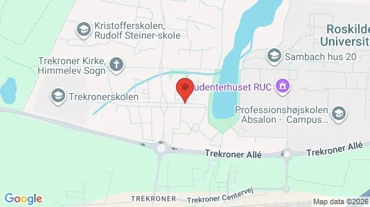 Erhvervslokaler til leje i Roskilde - kort over placeringen