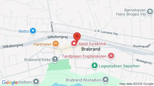 Erhvervslokaler til leje i Brabrand - kort over placeringen
