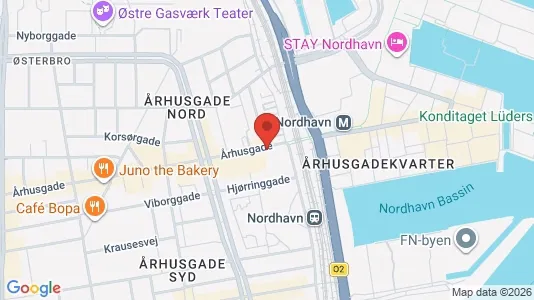 Erhvervslokaler til leje i Østerbro - kort over placeringen