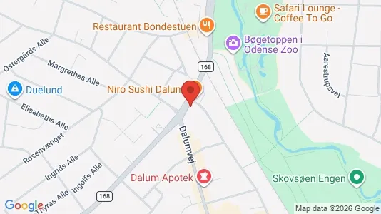 Erhvervslokaler til leje i Odense SV - kort over placeringen