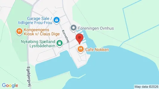 Erhvervslokaler til leje i Nykøbing Sjælland - kort over placeringen