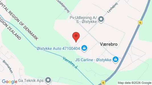 Erhvervslokaler til leje i Ølstykke - Foto fra Google Street View