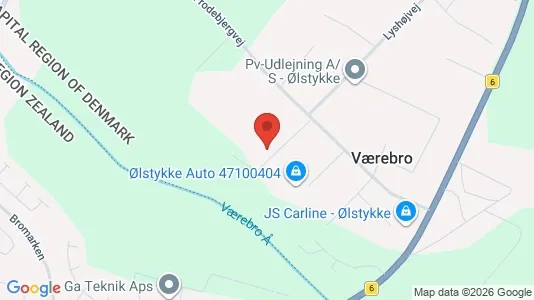 Erhvervslokaler til leje i Ølstykke - Foto fra Google Street View