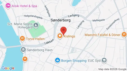 Erhvervslokaler til leje i Sønderborg - kort over placeringen