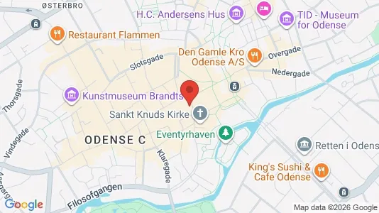 Erhvervslokaler til leje i Odense C - Foto fra Google Street View
