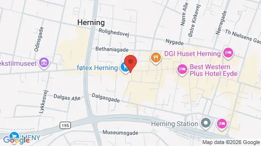 Erhvervslokaler til leje i Herning - Foto fra Google Street View