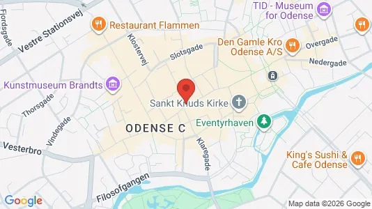 Erhvervslokaler til leje i Odense C - Foto fra Google Street View