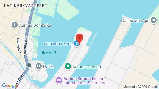Erhvervslokaler til leje i Århus C - kort over placeringen