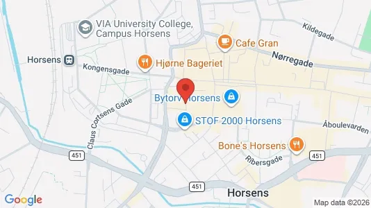 Erhvervslokaler til leje i Horsens - Foto fra Google Street View