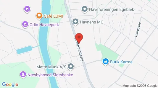 Erhvervslokaler til leje i Odense C - kort over placeringen