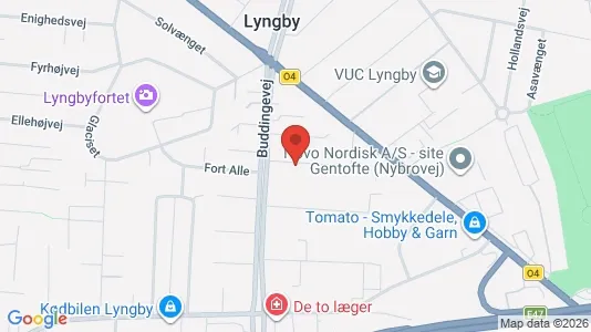 Erhvervslokaler til leje i Kongens Lyngby - kort over placeringen