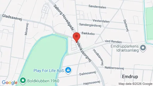 Erhvervslokaler til leje i Søborg - kort over placeringen