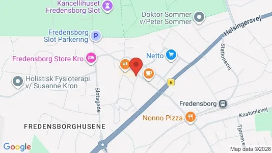 Erhvervslokaler til leje i Fredensborg - kort over placeringen