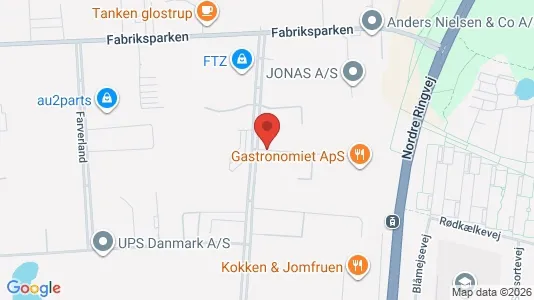 Erhvervslokaler til leje i Glostrup - kort over placeringen