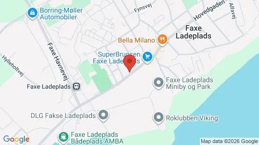 Erhvervslokaler til leje i Faxe Ladeplads - Foto fra Google Street View