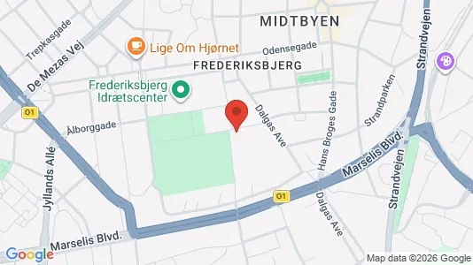 Erhvervslokaler til leje i Århus C - kort over placeringen