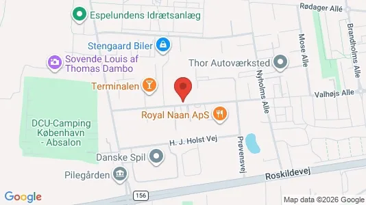 Erhvervslokaler til leje i Rødovre - kort over placeringen