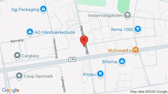 Erhvervslokaler til leje i Glostrup - kort over placeringen