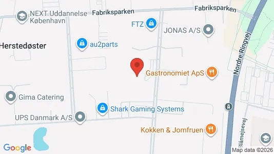 Erhvervslokaler til leje i Glostrup - kort over placeringen