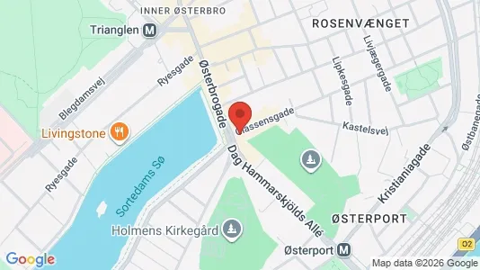 Erhvervslokaler til leje i Østerbro - Foto fra Google Street View
