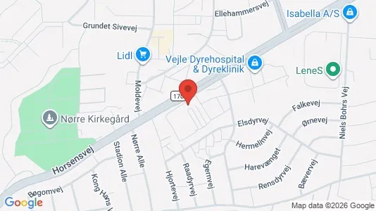 Lagerlokaler til leje i Vejle Centrum - Foto fra Google Street View