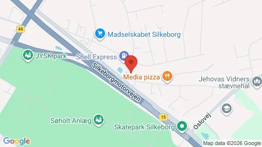 Kontorlokaler til leje i Silkeborg - Foto fra Google Street View
